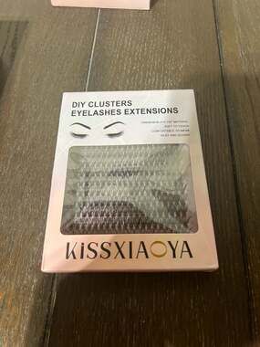 KISSXIAOYA DIY Cluster Eyelash Extensions 40D 0.07 D Curl 11mm